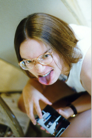 Me sticking my tongue out... as usual.