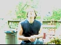 Cris Lockridge prays for rain.