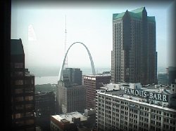 St. Louis Arch from the West Side, taken from inside my office building