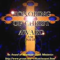 Awarded for Honoring Christ