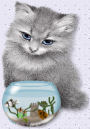 cat and fish bowl