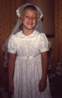 Deb at first communion