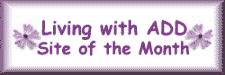 Living With ADD Site Of The Month Sept99