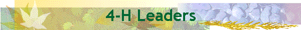 4-H Leaders