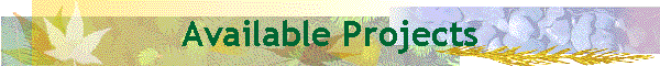 Available Projects