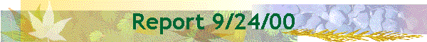 Report 9/24/00
