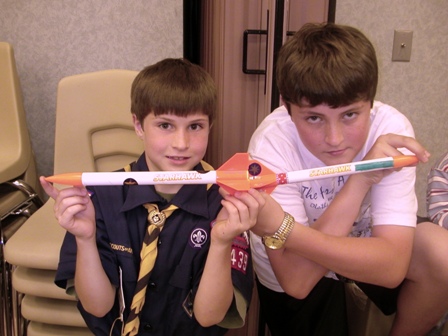 Scouts with their creations