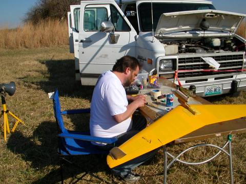 Gonna fly that thing, Alan?