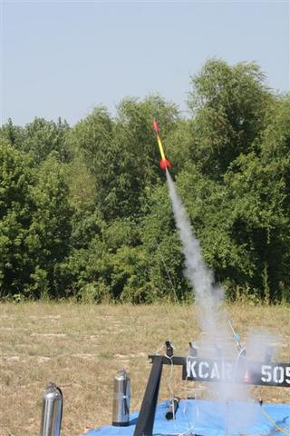 Skywriter just after launch