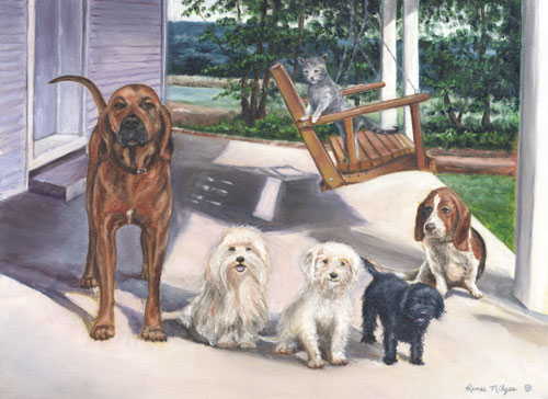 Porch Pals limited edition print