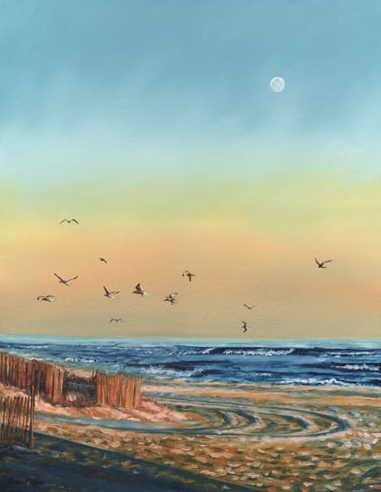 Sleepy Beach limited edition print