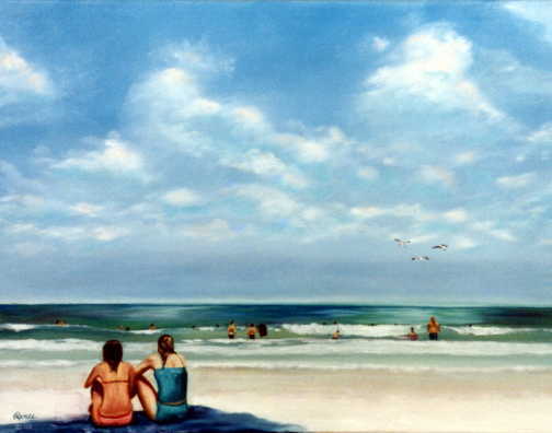 A Day at the Beach limited edition print