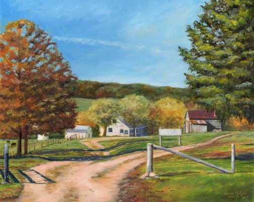 Mt. Sterling Farm oil Painting