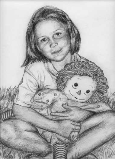 Portrait of Girl and Doll