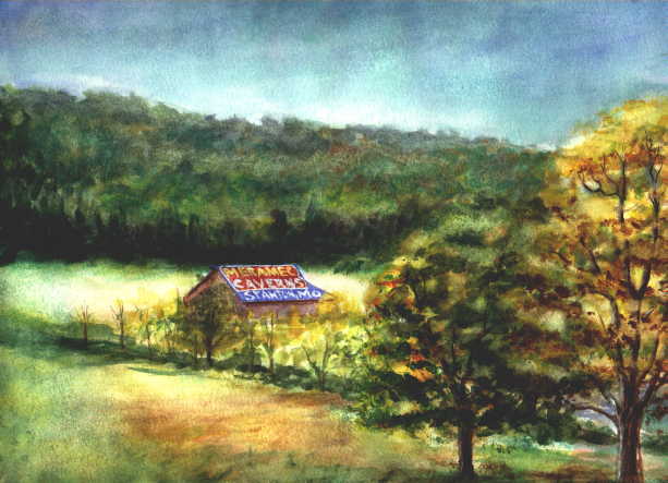 Meramec Barn watercolor