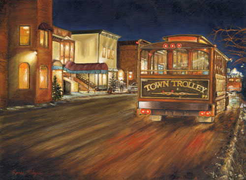 Town Trolley limited edition print