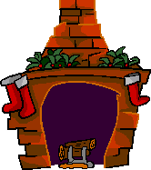 santa in chimney
