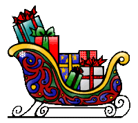 gifts in sleigh