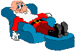 santa relaxing