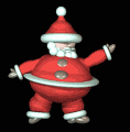 spinning santa
