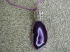 Necklace 133: Purple agate
