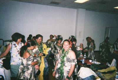 Backstage w/Halau Ha'a kea O Akala