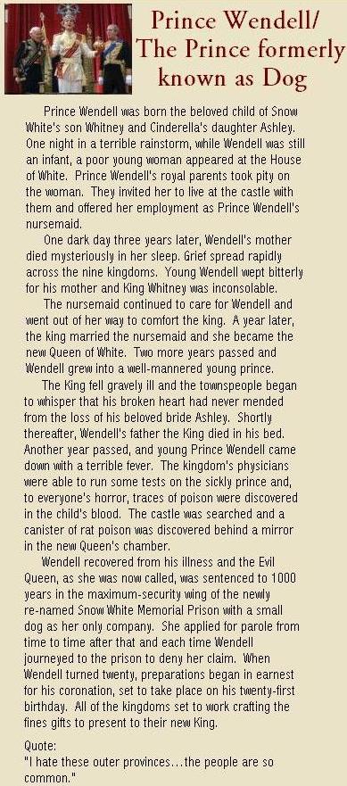 Prince Wendell/ The Prince formerly known as Dog