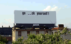 Actual WEBN radio billboards that appeared around Cincinnati in 2003
