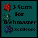 3 Stars For Webmaster Excellence Award