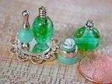 5 Piece Green Perfume Set