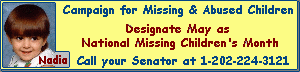 National Missing Children's Month