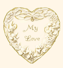 Heart with My Love written on it gif