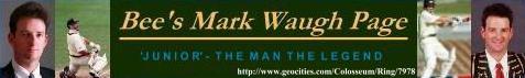 Bee's Mark Waugh page page