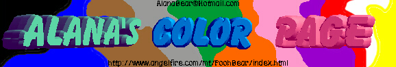 Alana's Color Page!