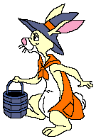 Rabbit Dressed Up As Witch!