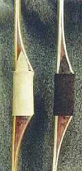 Left Osage Limbs and Bubinga Handle, Right Bamboo and Bunginga Handle