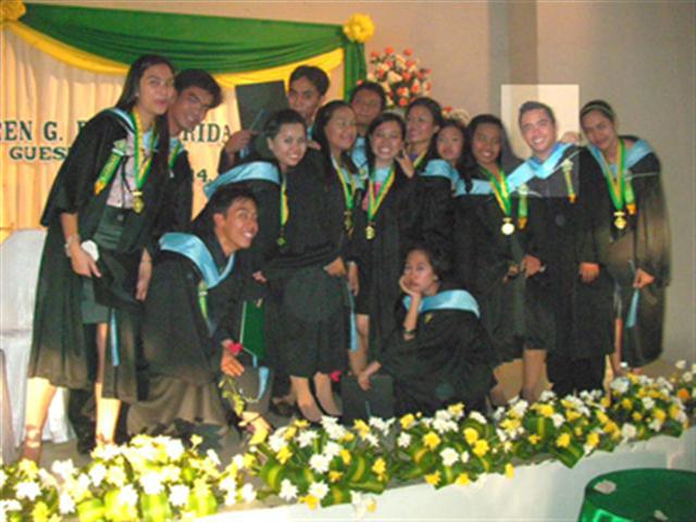graduates on stage