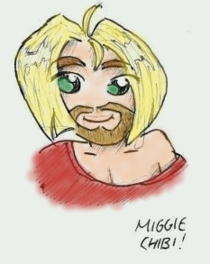 Drawn date unknown. Scanned on 6/01/04 - My first Miggie chibi