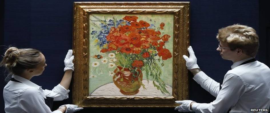 Still Life, Vase with Daisies, and Poppies by Vincent Van Gogh