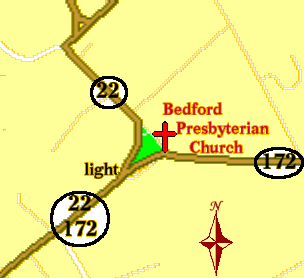 Bedford Village map