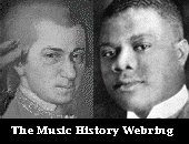 Wolfgang Amadeus Mozart and Louis Armstrong