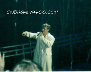 Nick Carter becomes one with the audience during his introduction