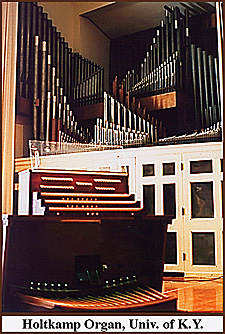Holtkamp instrument at the University of Kentucky