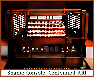 Console of the Shantz at Centennial ARP