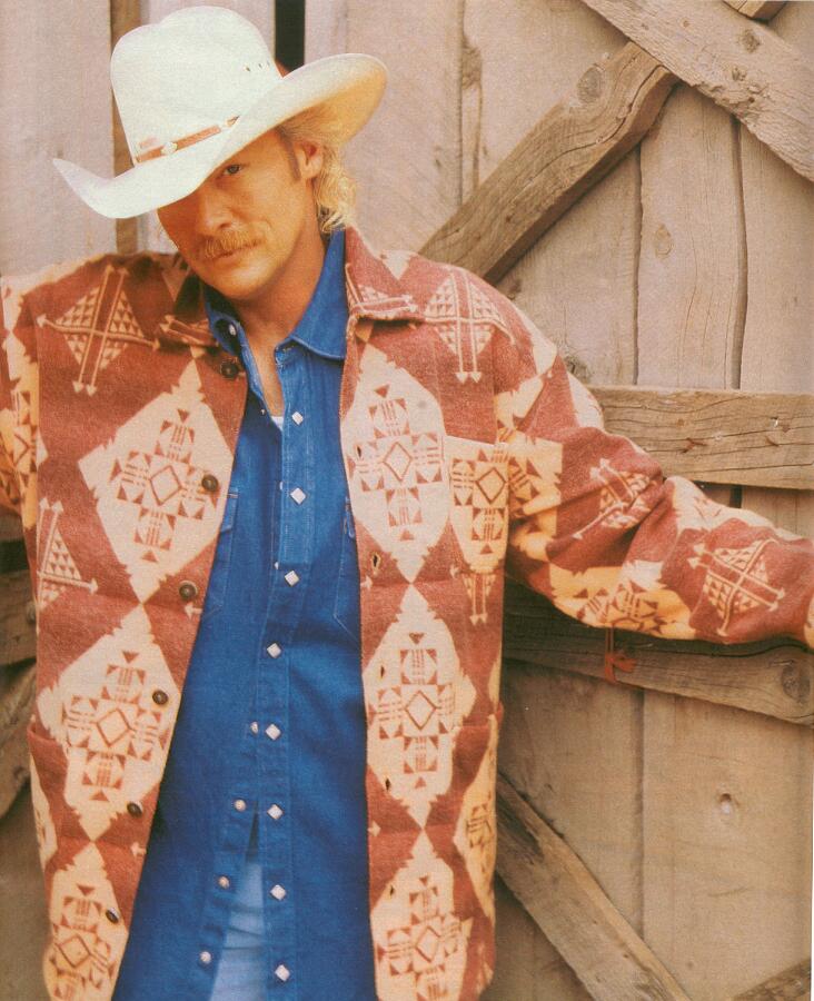 Alan Jackson peeking out from under his hat