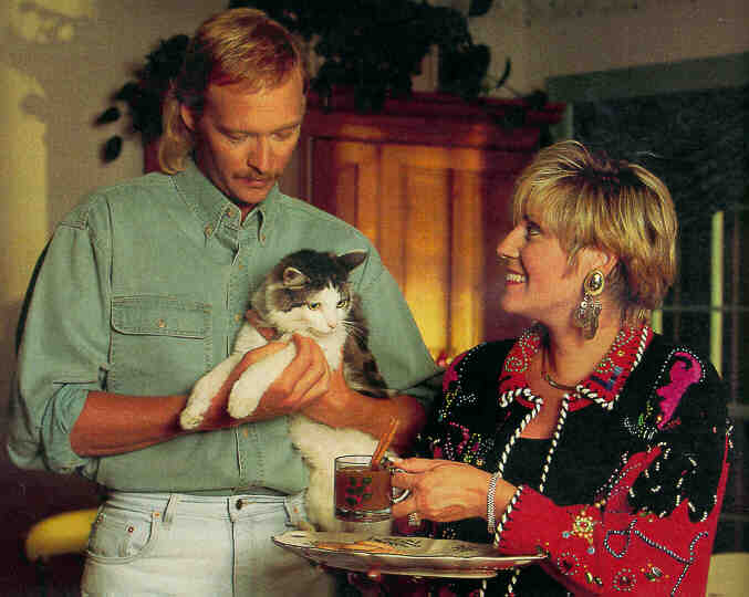 Alan with Denise and their cat