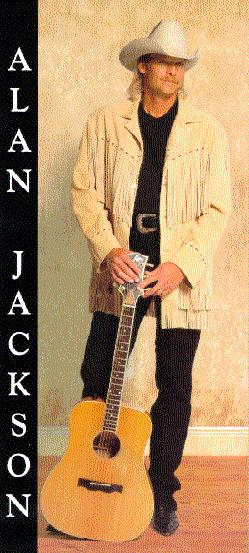 Alan Jackson wearing jacket with tassels