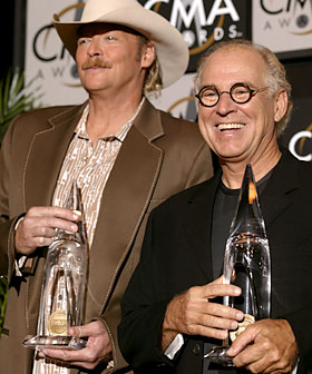 Alan Jackson receiving CMA Award