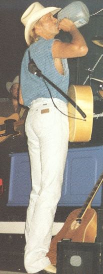 Alan drinking out of water jug