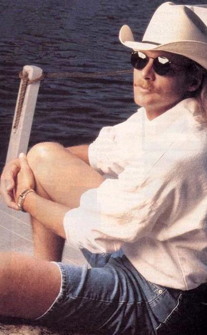 Alan sitting on his dock